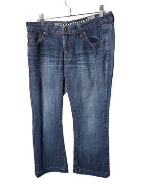 Inked & Faded Blue Size 8 Curvy Flare Jeans